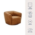 thumbnail image 3 of Cole & Rye Signature Square-Back Swivel Chair, 3 of 9