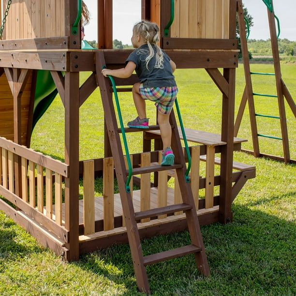Backyard Discovery Skyfort II Cedar Swing Set/PlaySet - Samsclub.com