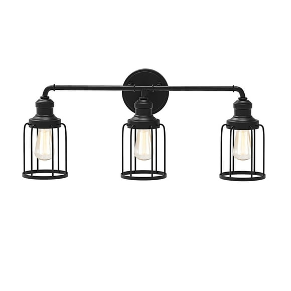 Cedar Hill 3-Light 2400 Lumen Integrated LED Vanity Light, Matte Black