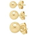 thumbnail image 2 of Ball Stud Earring Set in 14K Gold, 2 of 6