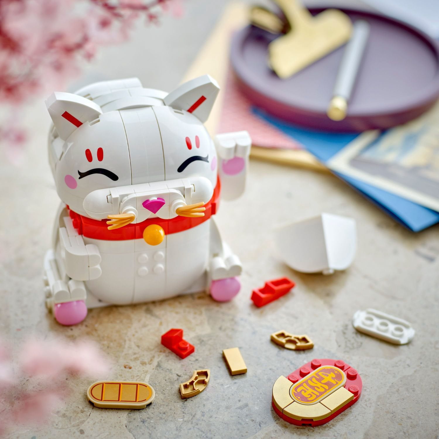 LEGO Lucky Cat Building Toy for Kids, 280 pc.