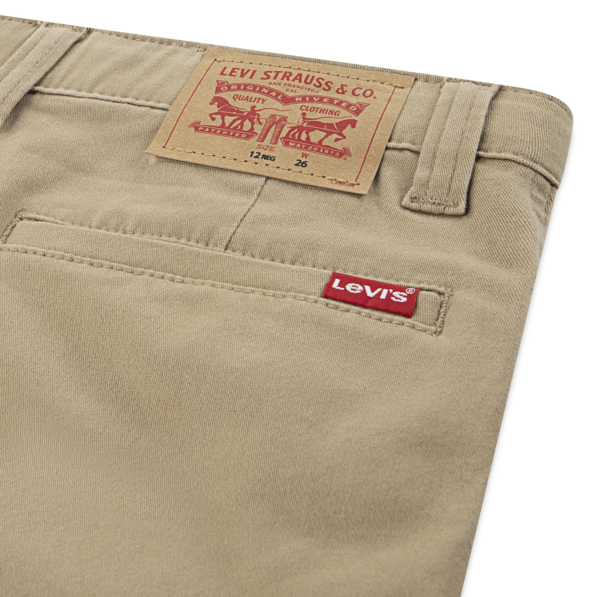 Levi’s Boys’ Cargo Shorts — 3-Piece Bulk Bundle (Khaki, Assorted Sizes) 3