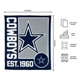 thumbnail image 3 of Logo Brands Dallas Cowboys 60"x70" Super Plush Blanket, 3 of 6