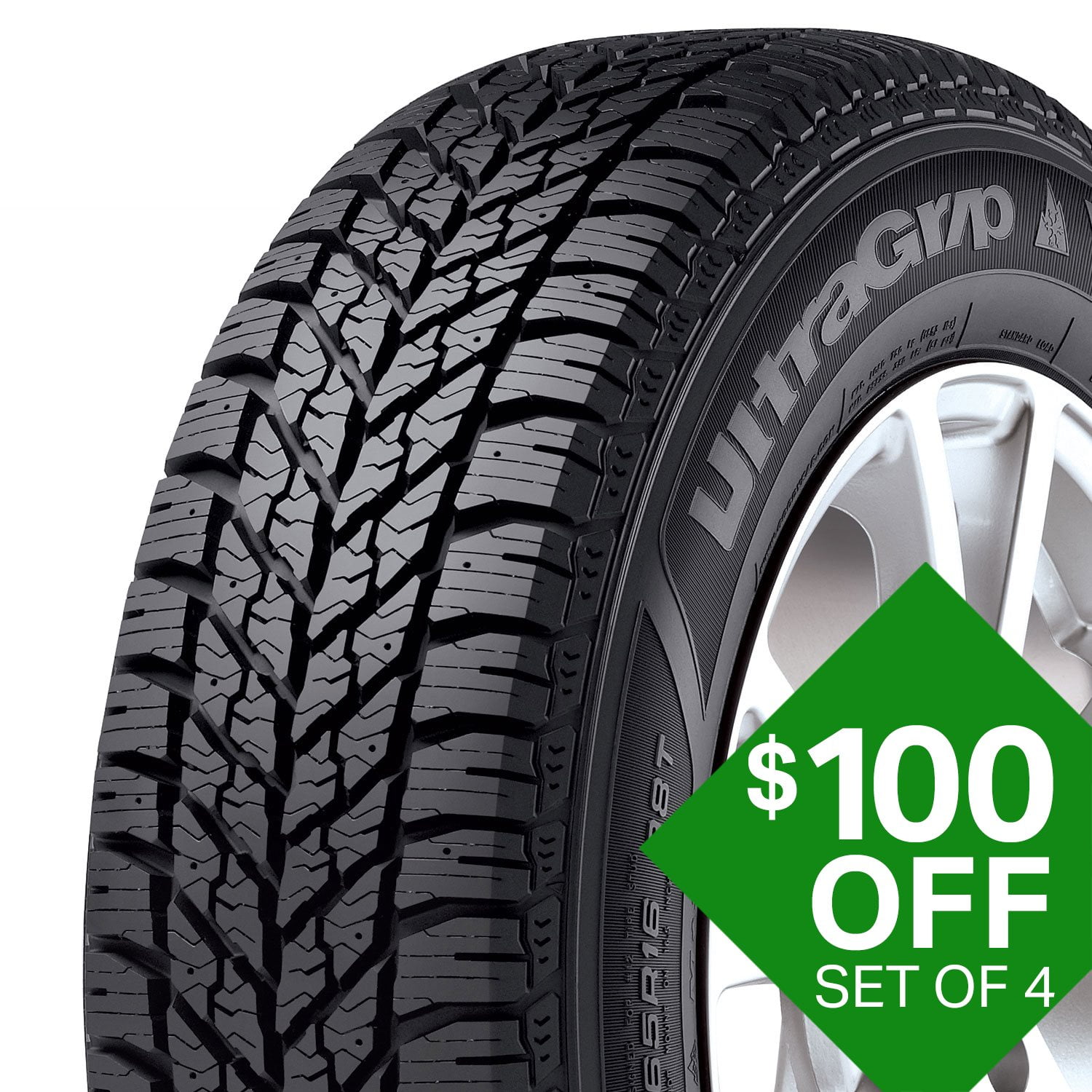Goodyear Ultra Grip Winter - 195/55R15 85T Tire - Samsclub.com