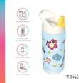 thumbnail image 6 of Zak Designs 14oz Double Wall Stainless Steel Siply Clutch Water Bottle, 2-Pack, 6 of 8