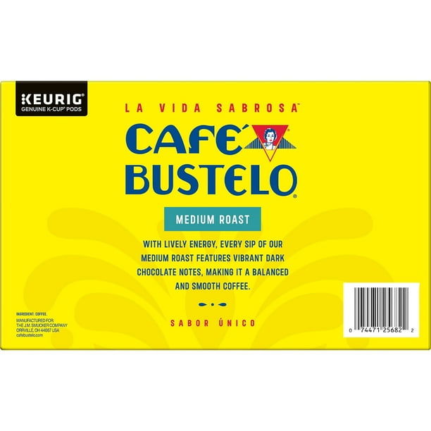 Caf Bustelo Medium Roast Coffee K-Cup Pods, 54 ct.