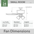 thumbnail image 9 of Hunter 27 inch Circulus Matte Black Caged Ceiling Fan with LED Light Kit and Handheld Remote, Black, 9 of 15