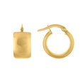 thumbnail image 1 of High-Polish Huggie Hoop Earrings in 18K Gold, 1 of 6