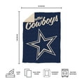 thumbnail image 5 of Logo Brands Dallas Cowboys Luxe Dreams Throw, 60" x 80", 5 of 6