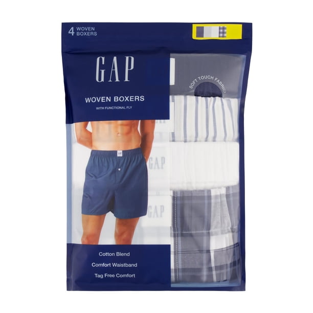 GapBody Men's 4-Pack Woven Boxer - Samsclub.com