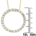 thumbnail image 2 of 1.00 CT. T.W. Round Cut Circle Diamond Pendant Necklace in 14K Gold, 2 of 4