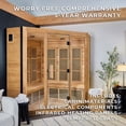 thumbnail image 2 of Backyard Discovery 4-Person Cedar Indoor Infrared Corner Sauna with Red Light Therapy and Chromotherapy, 2 of 14