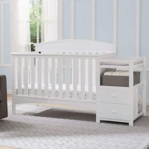 Delta Children Abby Convertible Crib 'N' Changer, Choose Color