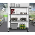 thumbnail image 12 of Seville Classics MEGA RACK 4-Tier NSF Steel Wire Shelving, 60" x 24" x 76" H, 12 of 17