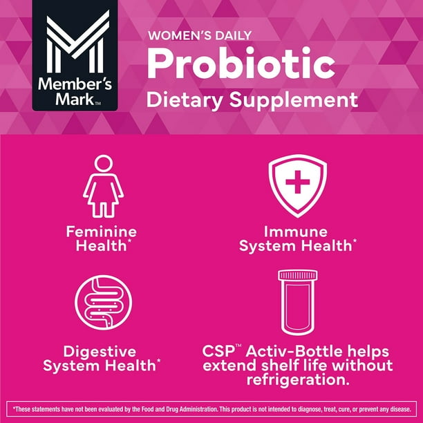 Member's Mark Women's Daily Probiotic Capsules, 90 ct. - Samsclub.com