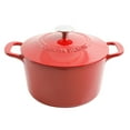 thumbnail image 5 of Martha Stewart 4-Quart and 7-Quart Enamel on Cast Iron Dutch Ovens, 2 Pack (Assorted Colors), 5 of 8