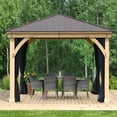thumbnail image 4 of Yardistry Meridian Gazebo Mesh Kit, Choose Size, 4 of 8
