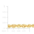 thumbnail image 3 of Heavy Hollow Rope Chain Bracelet in 14K Gold, 3 of 9
