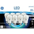 thumbnail image 1 of GE 9 Watt A19 LED Bulb (Soft White, 8 pk.), 1 of 1