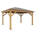 thumbnail image 2 of Yardistry All-Cedar Meridian Gazebo with Aluminum Roof, Choose Size, 2 of 9