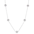thumbnail image 2 of 18" 6-6.5mm White Cultured Freshwater Pearl Station Necklace and Stud Earring Set in 14K Gold, 2 of 5