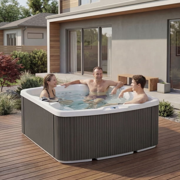 Lifesmart Leganza 6-Person 90-Jet Spa with Lounge Seating