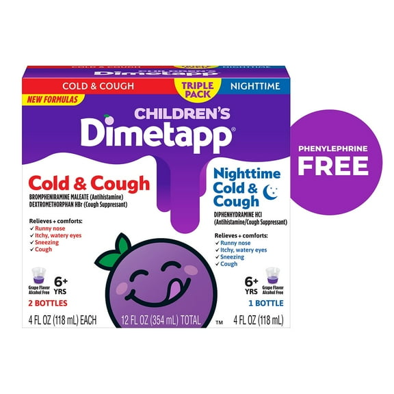 Children’s Dimetapp Day and Night Cold & Cough, 4 fl. oz., 3 pk.
