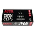 thumbnail image 1 of ACCO Binder Clips, Medium, Black/Silver, 12 Count, 1 of 5