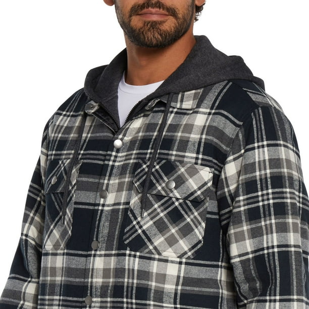 ジャケット・アウター 90s Eddie Bauer Plaid Hoodie 90s Eddie Bauer Check Cotton Anorak Parka 白緑青 M 白タグ エディー