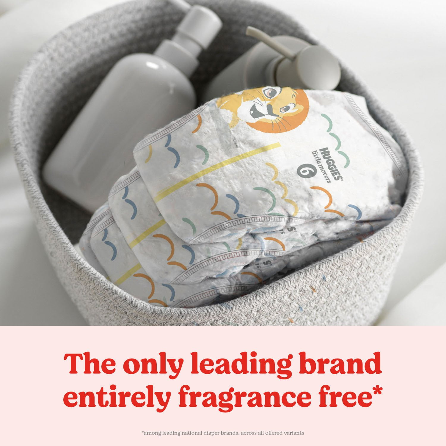 Huggies Little Movers Baby Diapers, Size 3-8