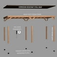 thumbnail image 4 of Backyard Discovery Arcadia Cedar Gazebo with PowerPort, Choose Size, 4 of 4