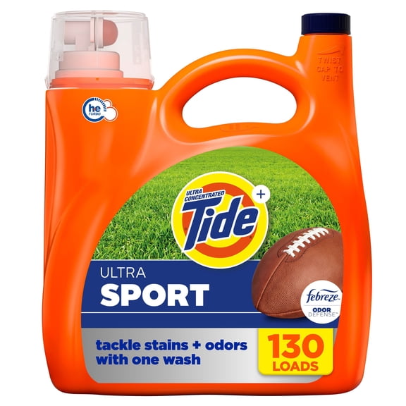 Tide Ultra Sport with Febreze Liquid Laundry Detergent, Active Fresh, 130 Loads, 166 fl. oz.