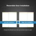 thumbnail image 3 of OVE Decors Selby 67-1/2"-72"W x 74"H Frameless Sliding Shower Door with Clear Glass, 3 of 9