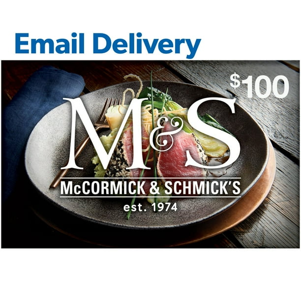 McCormick and Schmick's $100 Email Delivery Gift Card - Samsclub.com