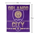 thumbnail image 7 of Logo Brands Orlando City SC Lions 60"x70" Super Plush Blanket, 7 of 7