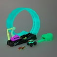 thumbnail image 5 of Hot Wheels Monster Trucks Glow in the Dark Epic Loop Challenge Playset, 5 of 10