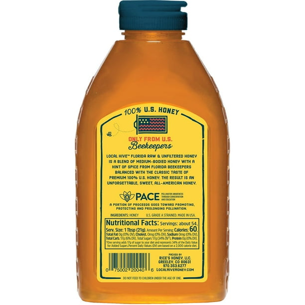 Local Hive Florida Raw and Unfiltered Honey, 40 oz. - Samsclub.com