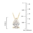 thumbnail image 4 of 2.00 CT.T.W. Lab Created Pear Cut Diamond Solitaire Pendant in 14K Gold, 4 of 5