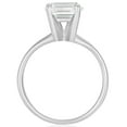 thumbnail image 3 of Emerald Diamond Solitaire Ring in 18K Gold, 3 of 3