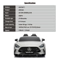 thumbnail image 9 of BRO Product Mercedes AMG GT63 24V Kids Ride-On with Remote Control, 9 of 9