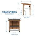 thumbnail image 17 of Backyard Discovery Cedar Springs Outdoor Bar, 17 of 18