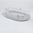 thumbnail image 5 of Fond + Found Large Cozy Plush Human Dog Bed, 68" x 38" x 10", 5 of 10