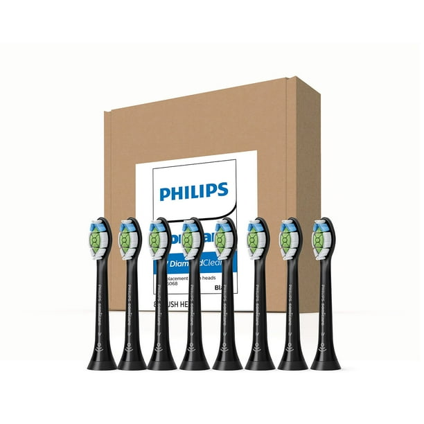 Philips Sonicare DiamondClean Replacement Toothbrush Heads, Black