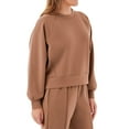 thumbnail image 3 of Member's Mark Women's Sandwash Front Seam Piping Crewneck Sweatshirt, 3 of 8