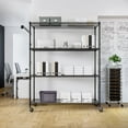 thumbnail image 15 of Seville Classics MEGA RACK 4-Tier NSF Steel Wire Shelving, 60" x 24" x 76" H, 15 of 17