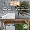 thumbnail image 5 of Backyard Discovery Arcadia Cedar Gazebo with PowerPort, Choose Size, 5 of 9