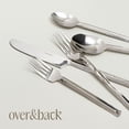 thumbnail image 5 of Over&Back Hammered Shiny Stainless Flatware, 20-Piece, 5 of 9