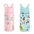 thumbnail image 1 of Simple Modern Kids Disney Water Bottle 2-Pack Set, 16-oz. Break Resistant Plastic & 14-oz. Stainless Steel with Straw Lid, Assorted Designs, 1 of 5