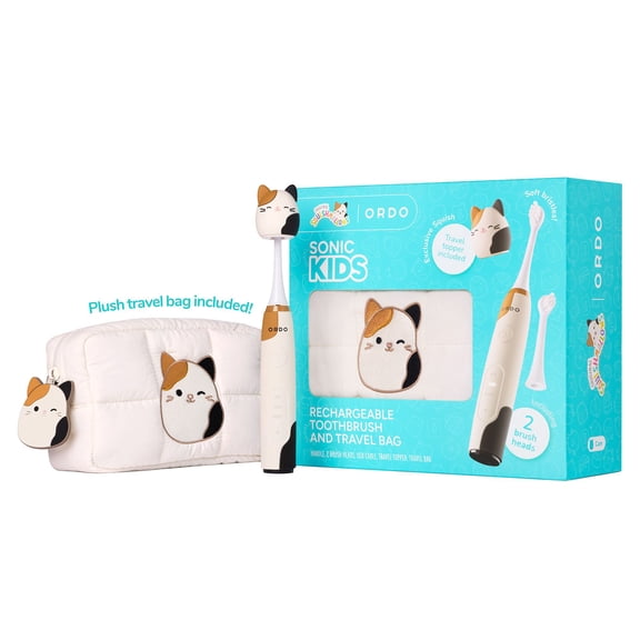 ORDO Sonic Kids Rechargeable Toothbrush & Travel Bag - Squishmallows Cam