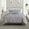 thumbnail image 1 of Ultra Plush Floral Pintuck Comforter Set, Assorted Sizes, 1 of 8